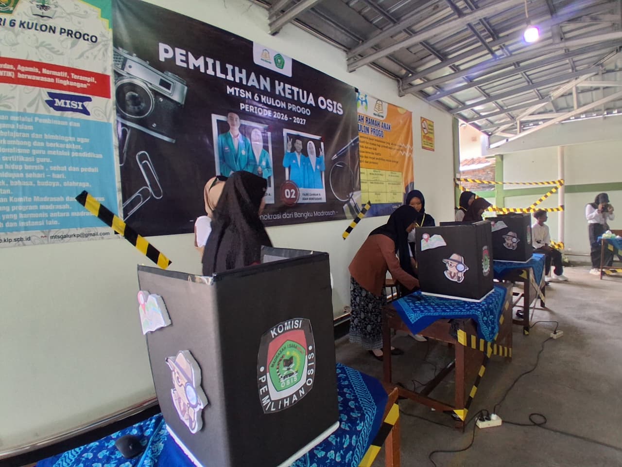 Pemilos Unik Ala Detektif di MTsN 6 Kulon Progo, Totalitas Panitia Sulap Tempat Pemilihan Jadi Ruang Investigasi